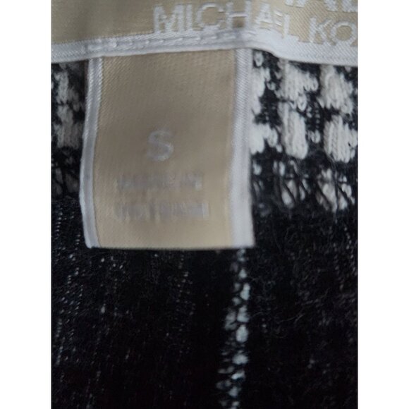 Michael Kors Womens Pants Black White Elastic Waist Pull On Side Button Size S - Picture 7 of 9